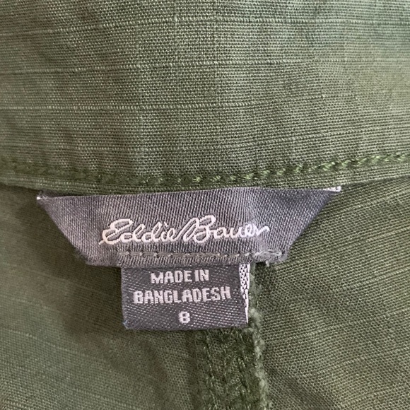 Eddie Bauer Green Side Stripe Hiking Shorts - Picture 10 of 11
